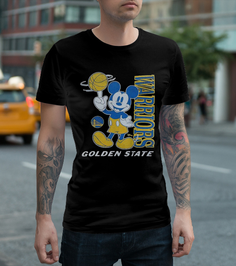 Warriors Golden State Mickey Mouse Basketball T-Shirt