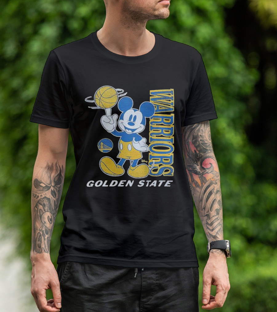Warriors Golden State Mickey Mouse Basketball T-Shirt