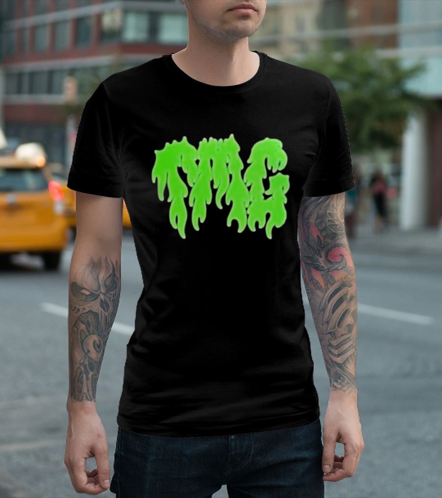 TMG Merch Slime Green Drip TMG T-Shirt