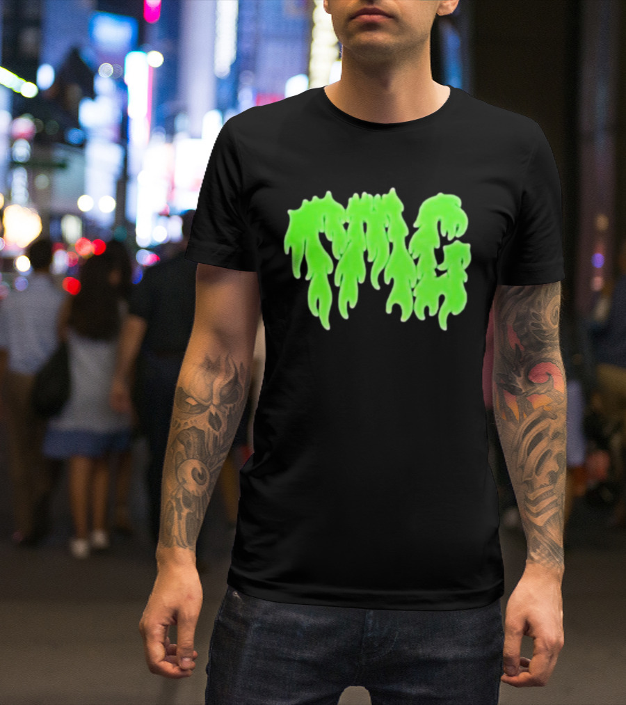 TMG Merch Slime Green Drip TMG T-Shirt