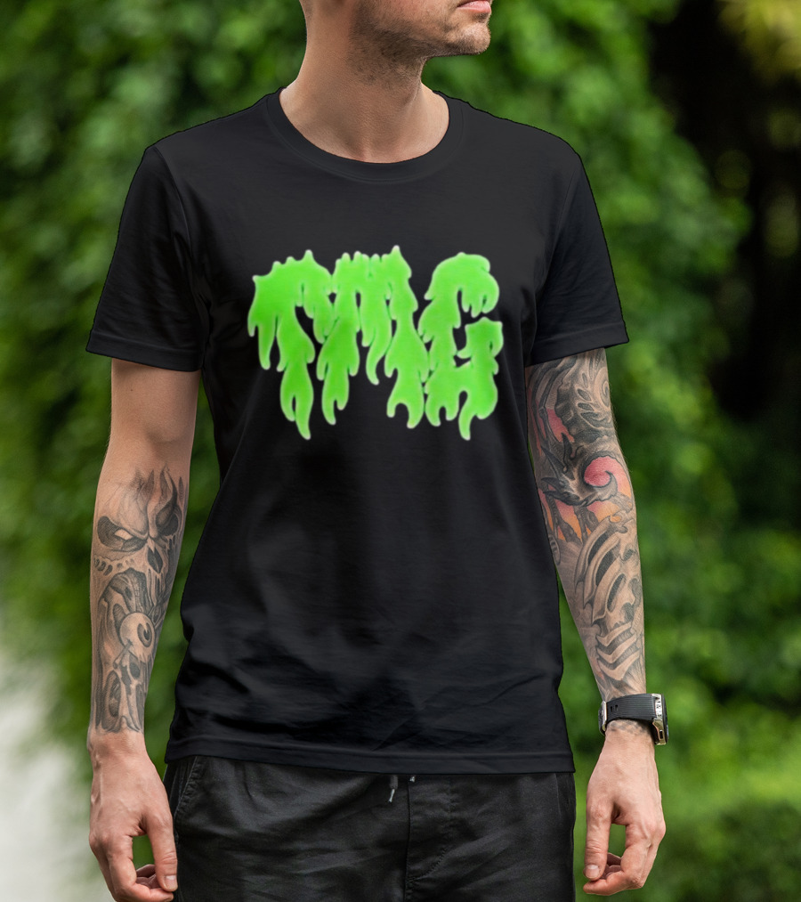 TMG Merch Slime Green Drip TMG T-Shirt