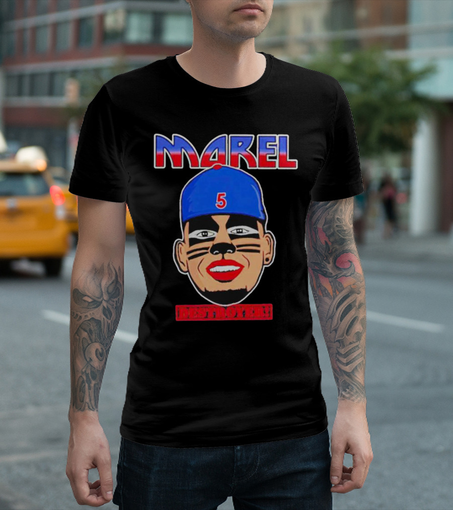 Marel Destroyer Number 5 Baseball T-Shirt