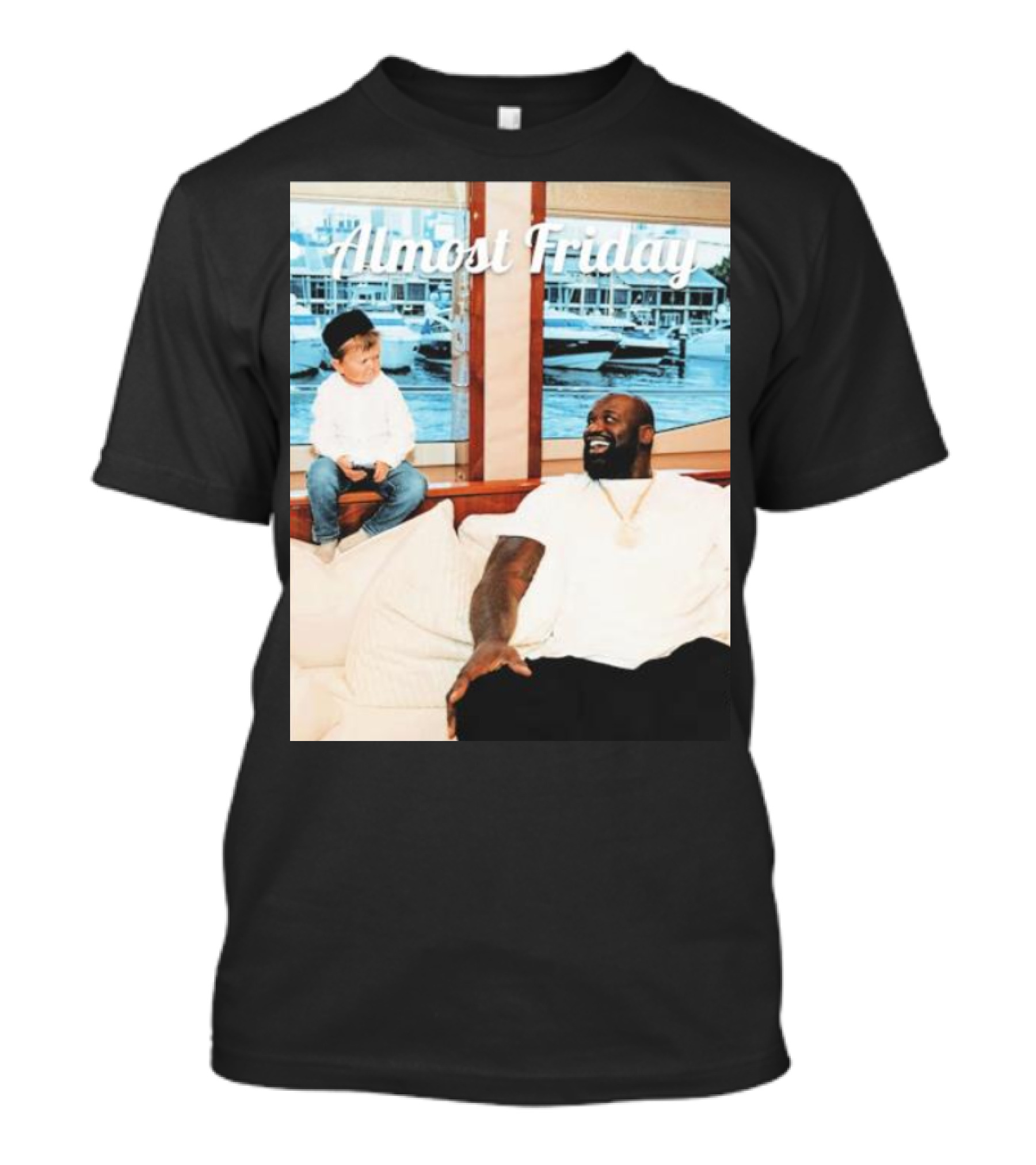 Almost Friday Shaq And Hasbulla Boat Scene T-Shirt