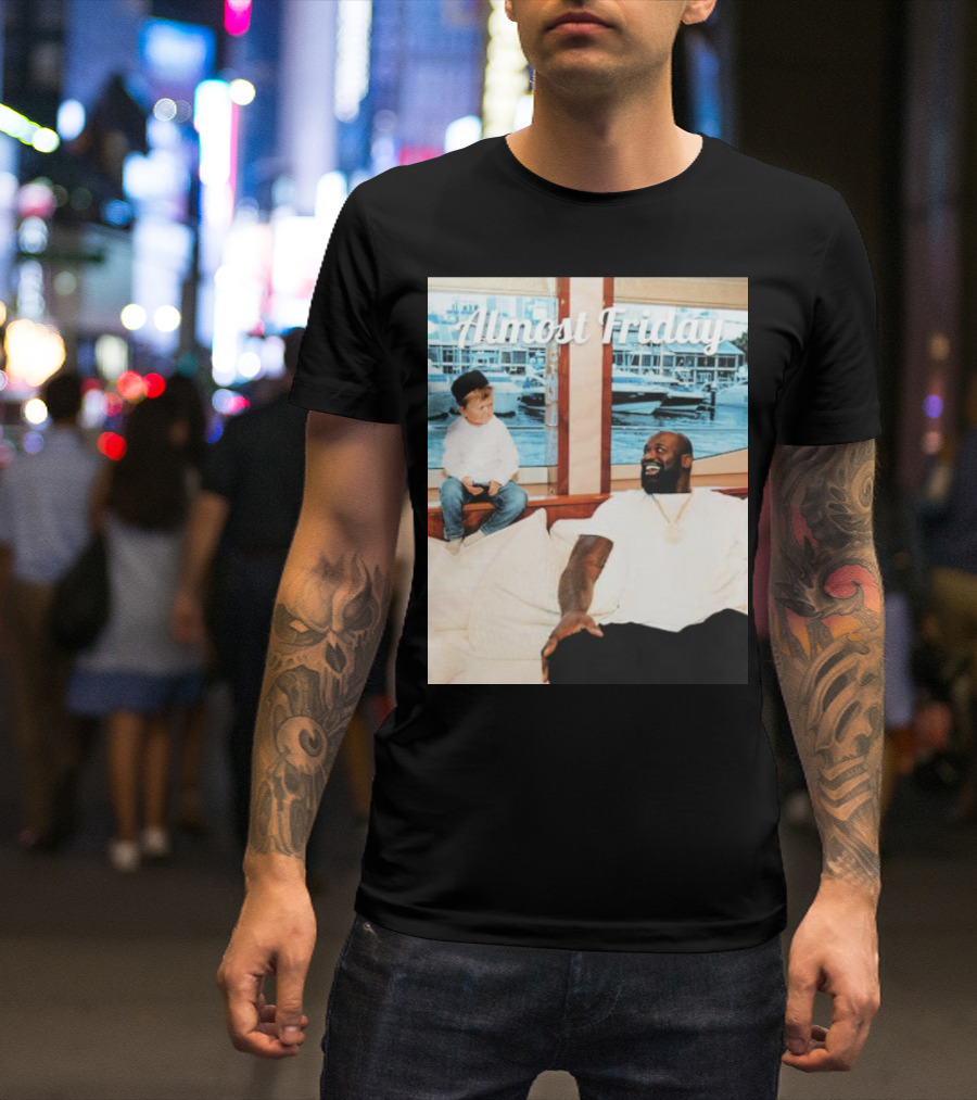 Almost Friday Shaq And Hasbulla Boat Scene T-Shirt