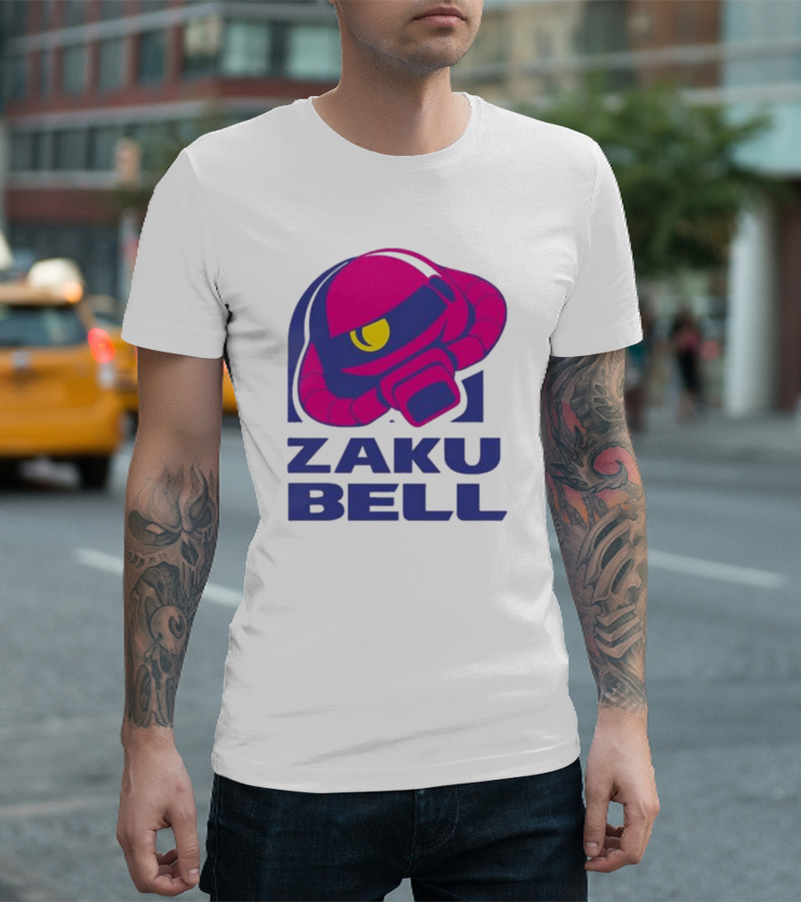 Dead Set Media Zaku Bell Mecha Fast Food Mashup T-Shirt