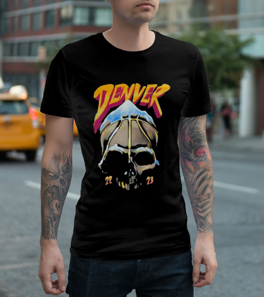 Denver Skull Basketball 22 23 T-Shirt