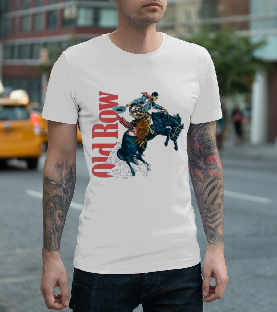Old Row Cowboy Rodeo Rider Galloping 3.0 T-Shirt