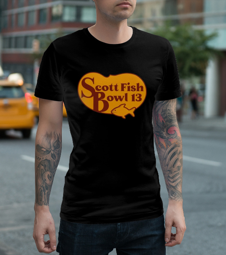 Scott Fish Bowl 13 Logo with Fish T-Shirt