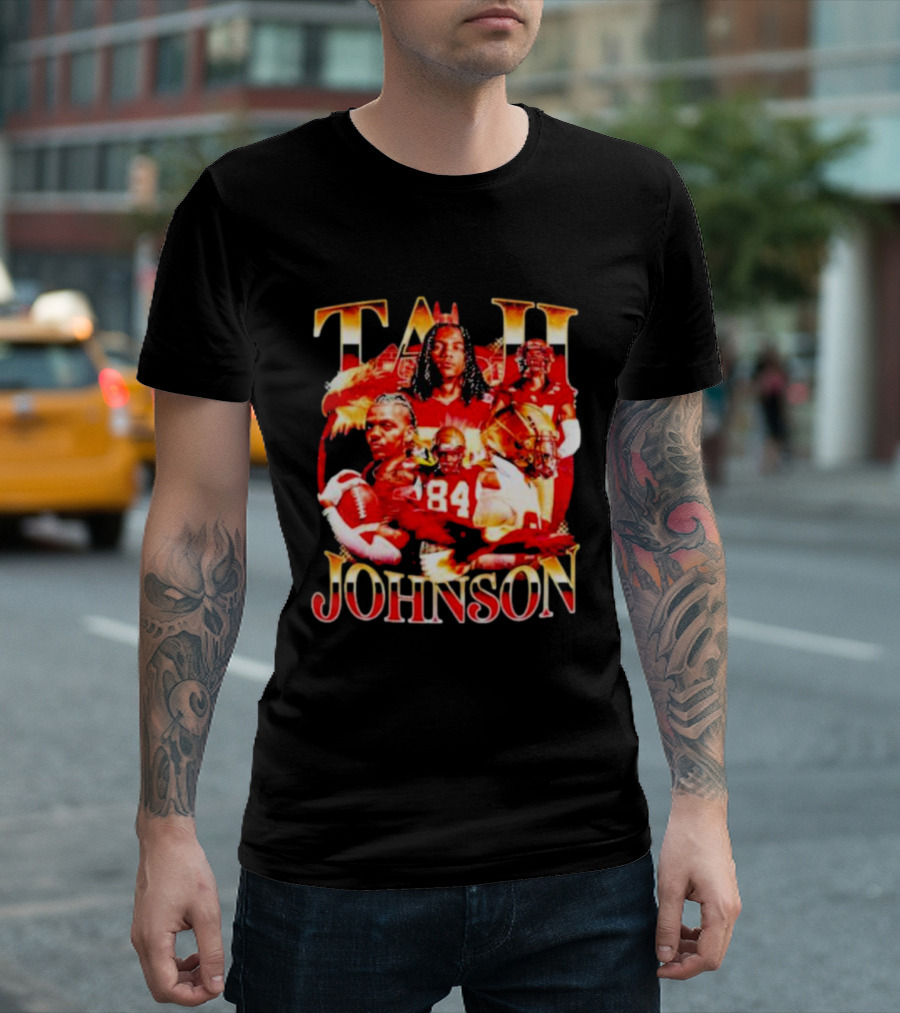 TAJI Johnson Football Highlights 84 T-Shirt
