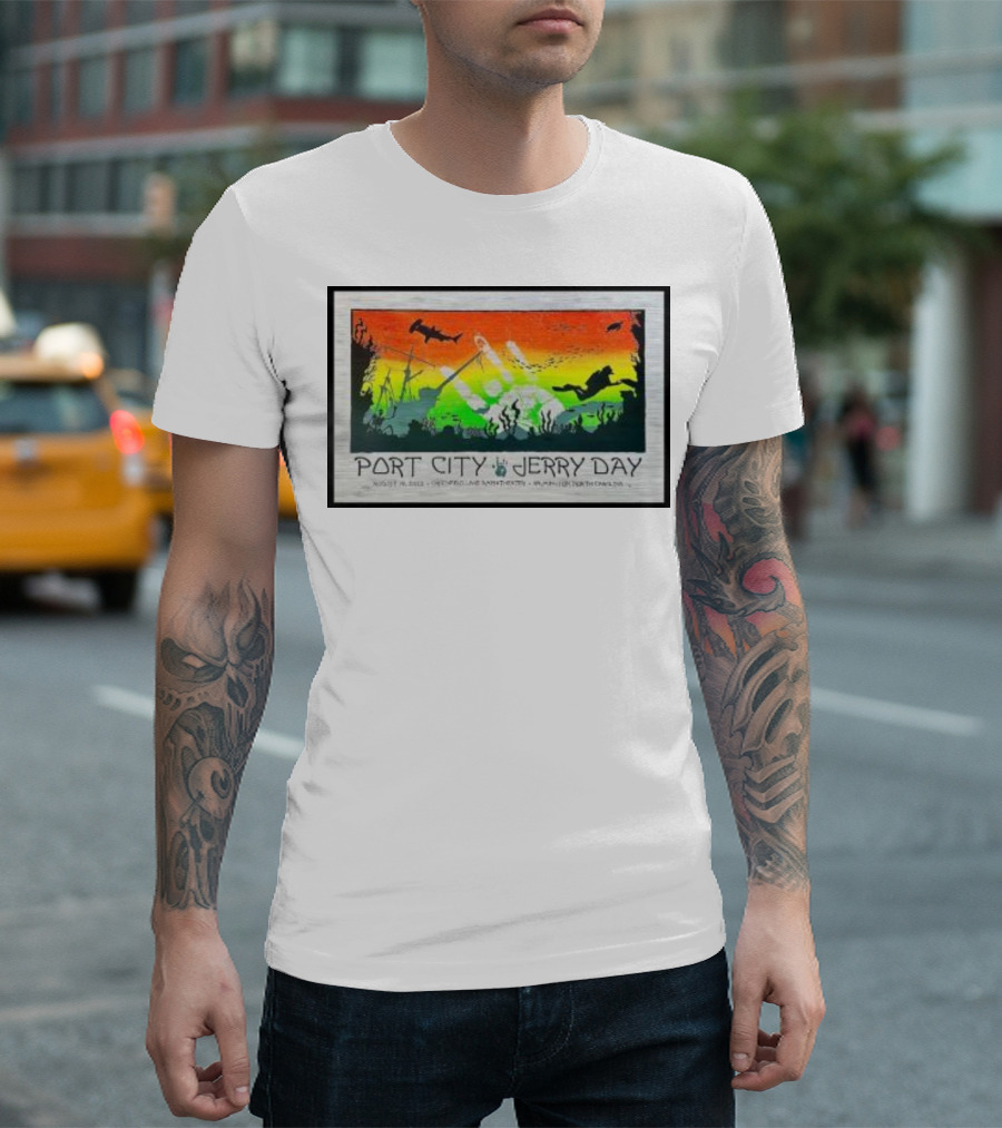 Port City Jerry Day August 29 Greenfield Lake Wilmington North Carolina T-Shirt
