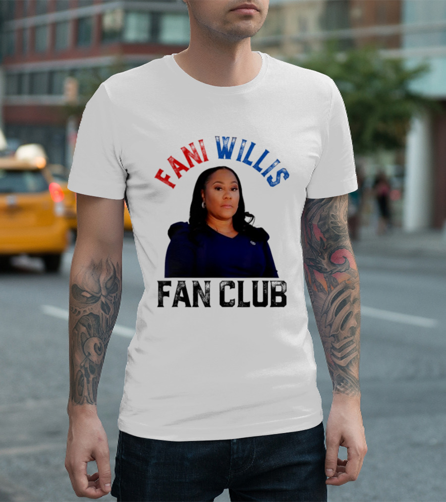 Fani Willis Fan Club USA Flag American T-Shirt