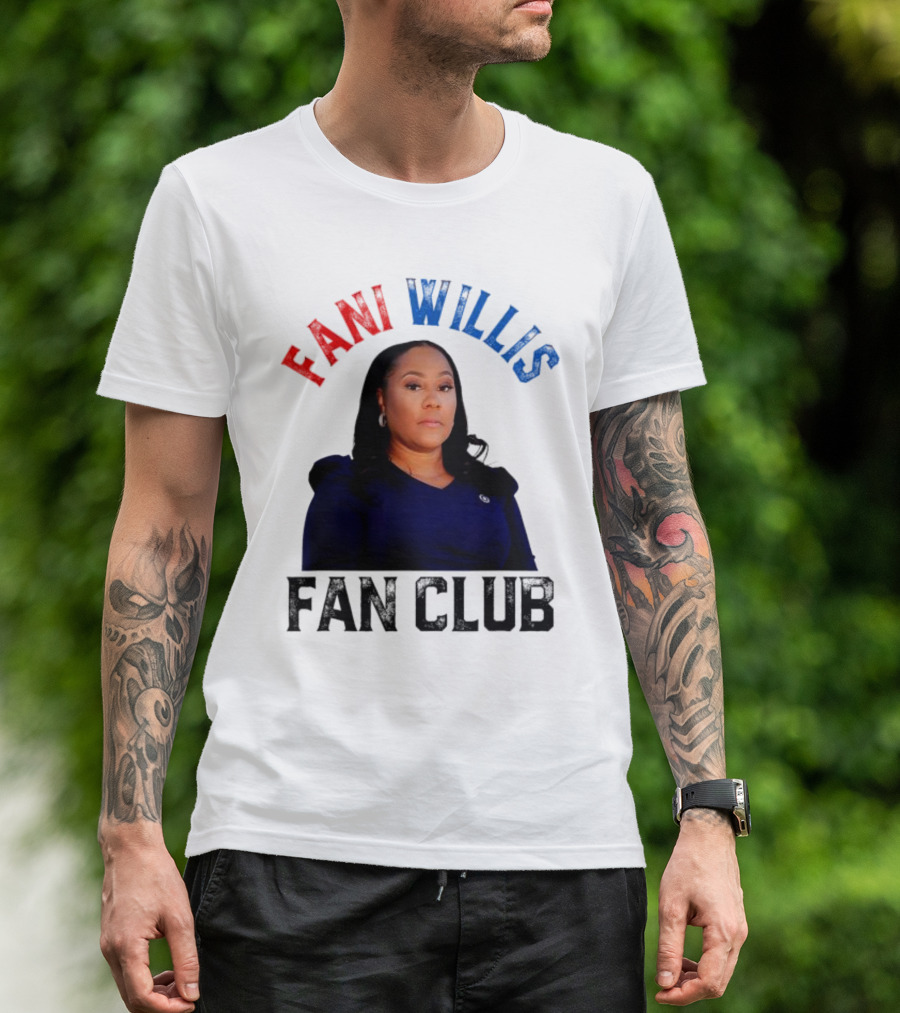 Fani Willis Fan Club USA Flag American T-Shirt