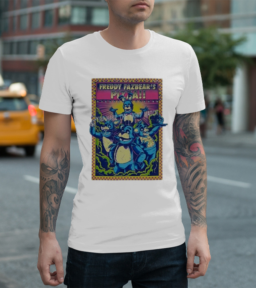 Freddy Fazbear’s Pizza Retro Animatronic Band T-Shirt