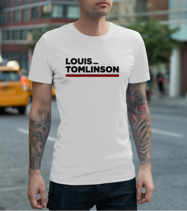 LOUIS TOMLINSON Red Underscore T-Shirt