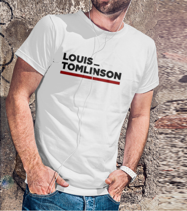 LOUIS TOMLINSON Red Underscore T-Shirt