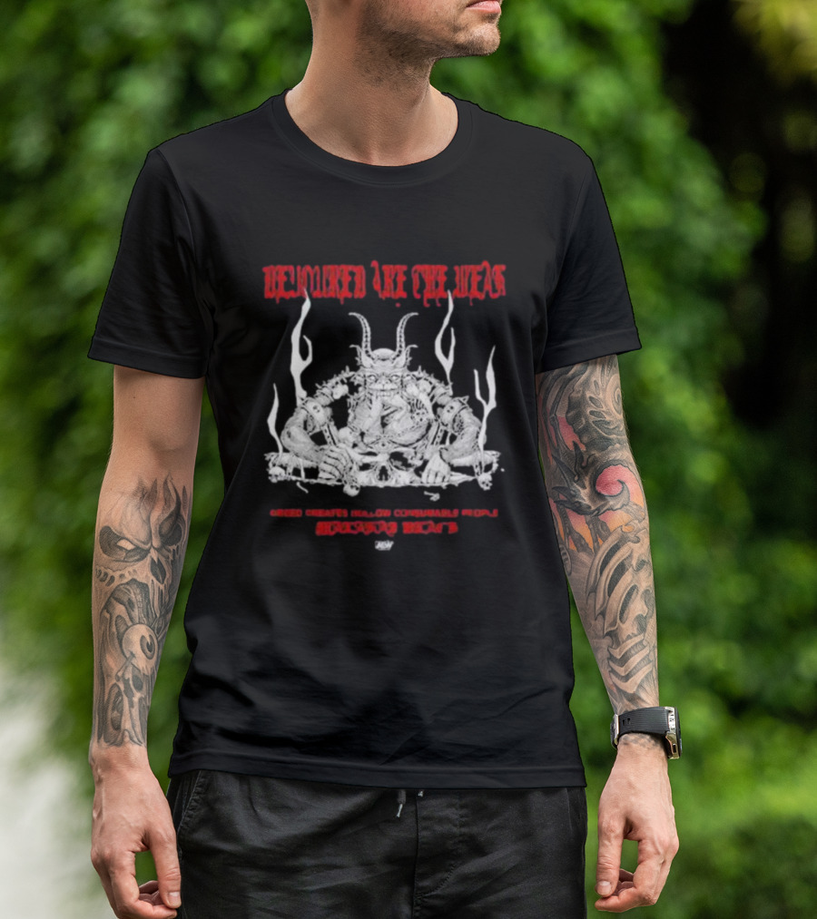 Malakai Black Devoured Are The Weak Greed Creates Hollow Consumable People House Of Black AEW T-Shirt