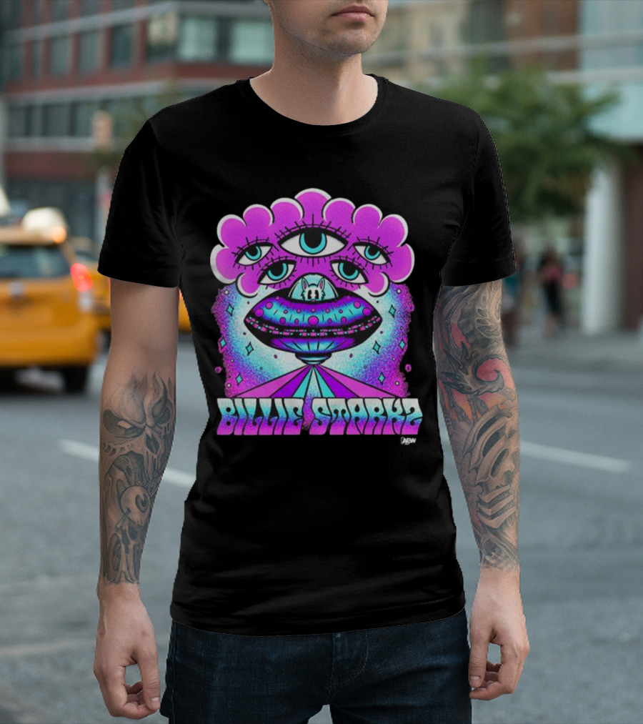 Billie Starks AEW Close Encounters UFO Alien Eyes T-Shirt