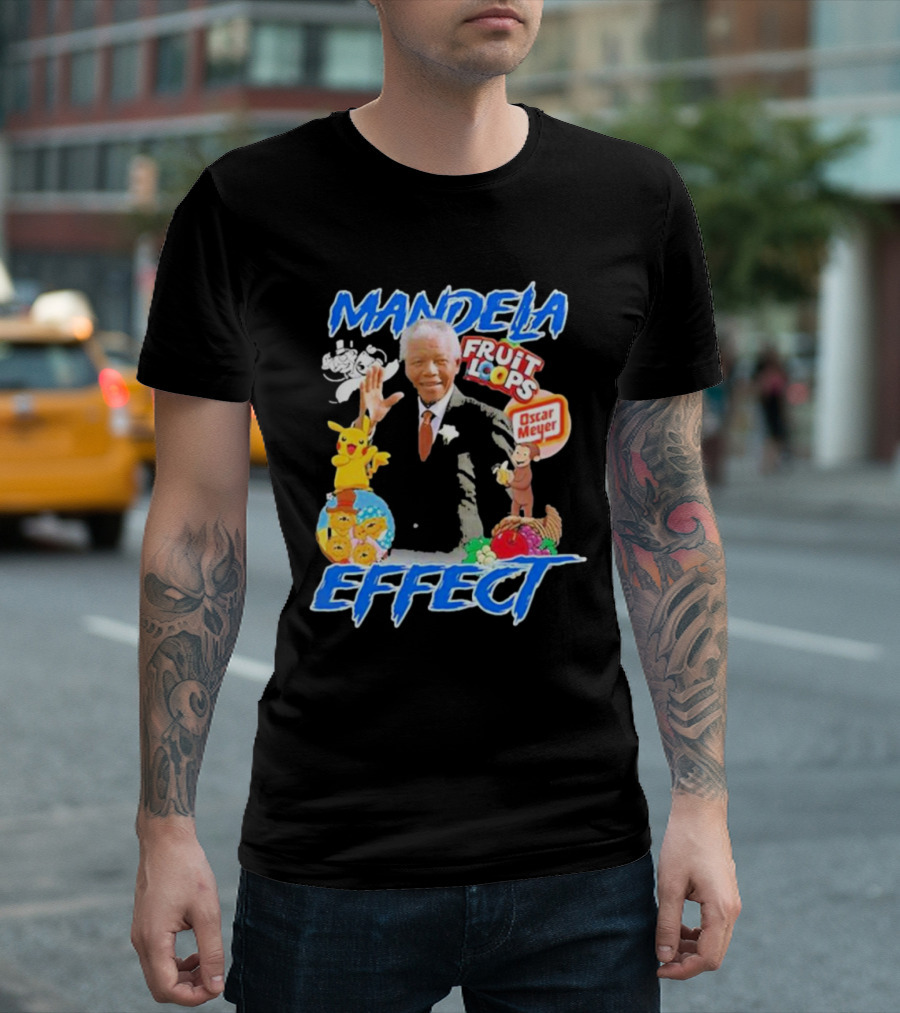 Mandela Effect Fruit Loops Pikachu Curious George Oscar Meyer C-3PO Bernstein Bears Berenstain T-Shirt