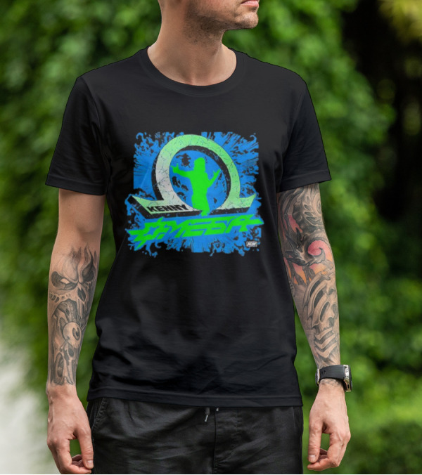 Kenny Omega AEW Omega Logo Silhouette Explosion T-Shirt