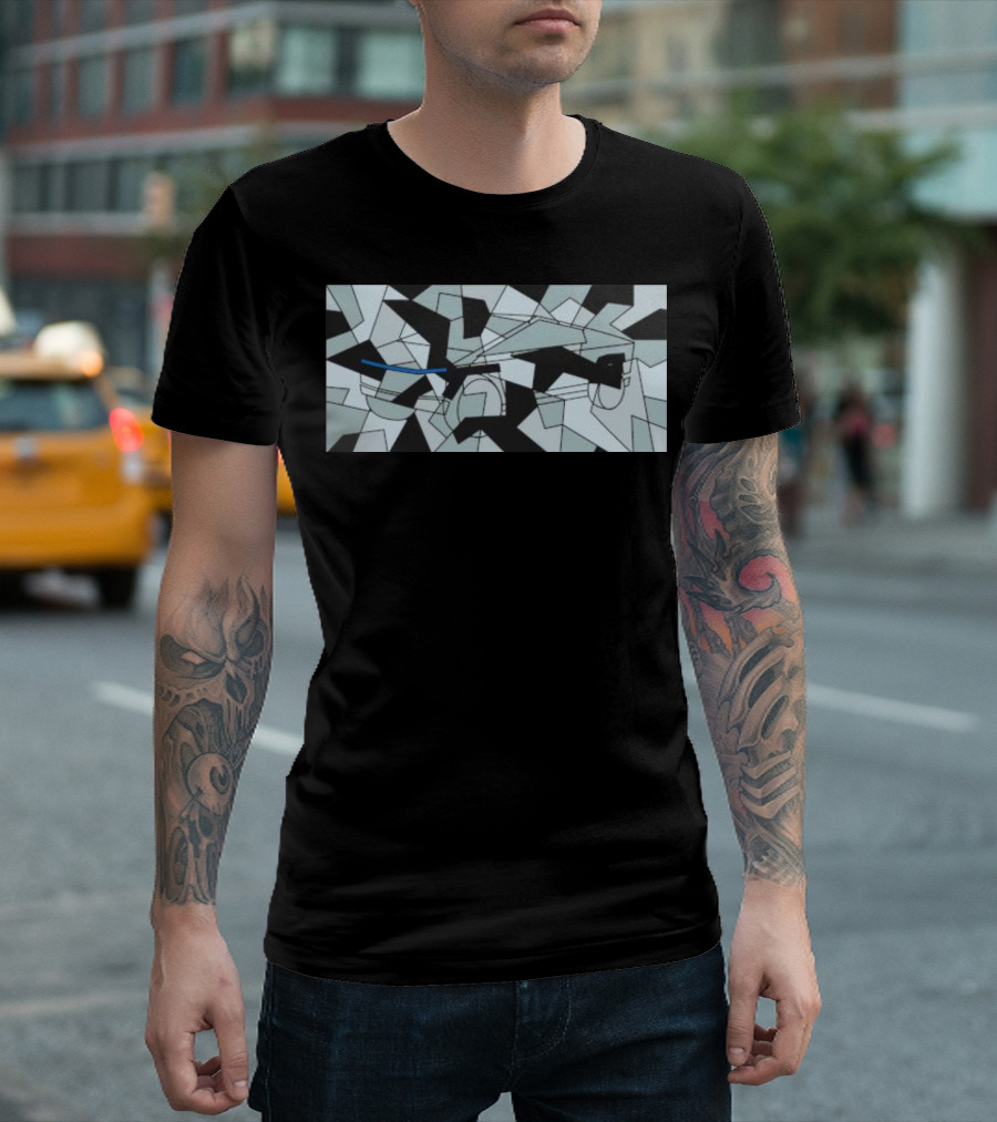 Teslaconomics Cybertruck Camo Geometric T-Shirt