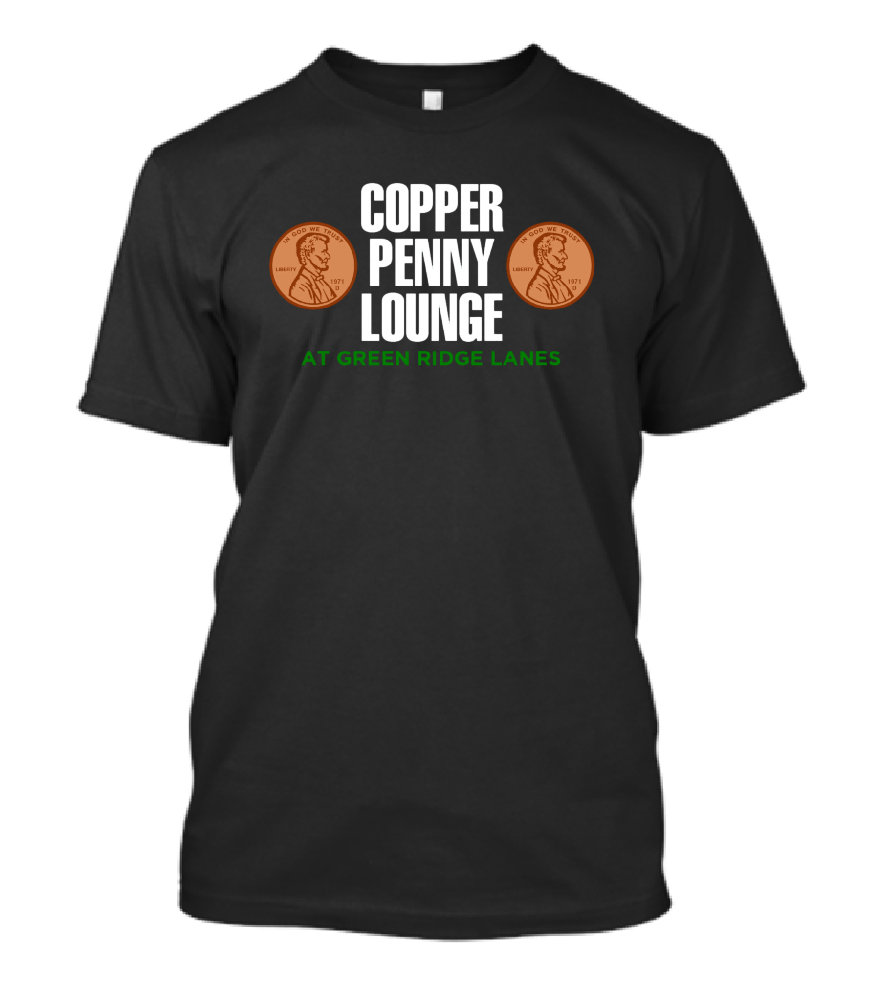 Copper Penny Lounge At Green Ridge Lanes With Penny T-Shirt