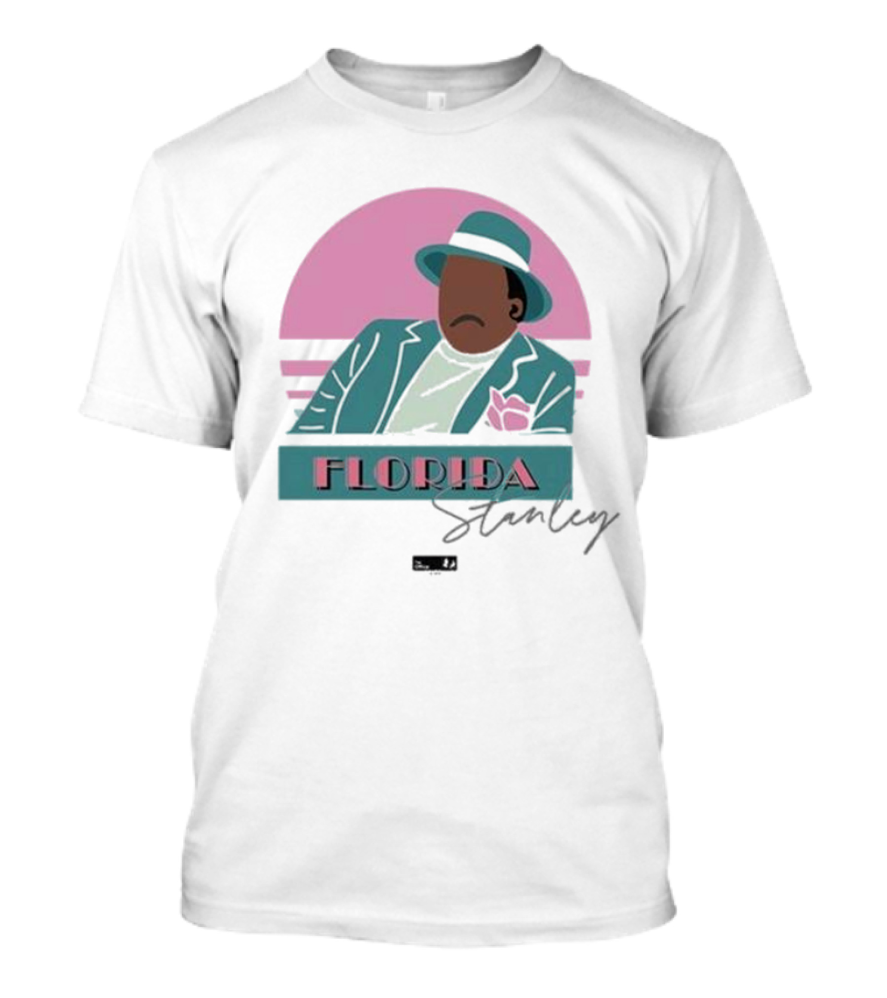 Florida Stanley Retro Vibe Pastel Suit And Hat T-Shirt