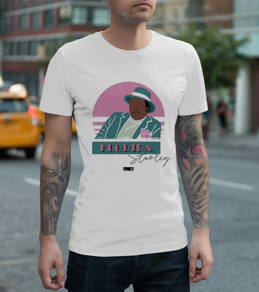 Florida Stanley Retro Vibe Pastel Suit and Hat T-Shirt