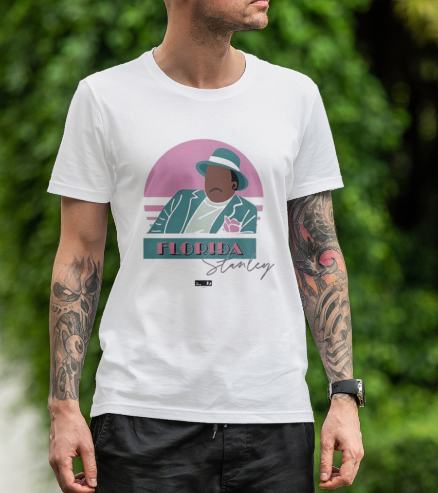 Florida Stanley Retro Vibe Pastel Suit And Hat T-Shirt