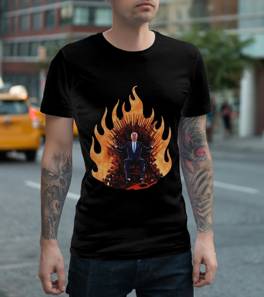 Joe Biden Dark Throne of Fire T-Shirt