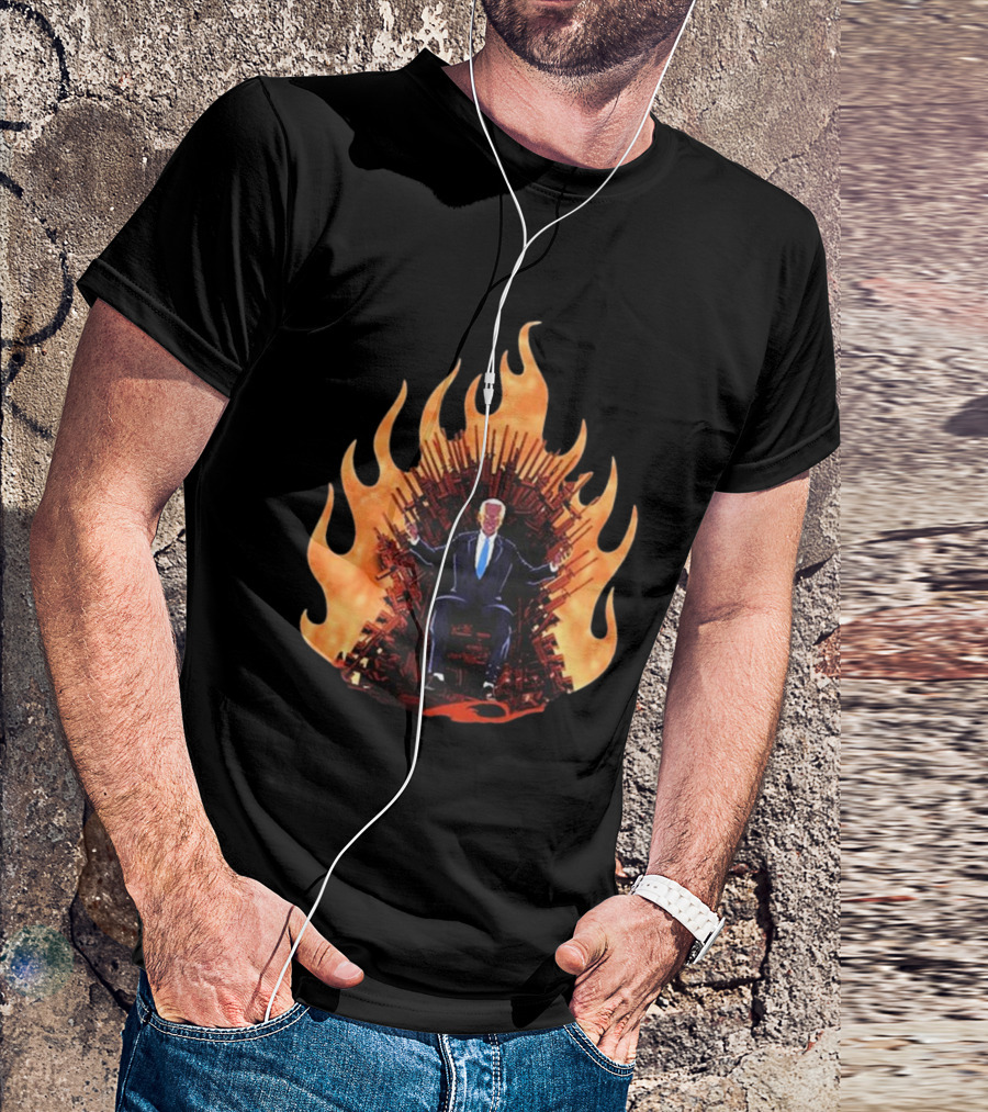 Joe Biden Dark Throne Of Fire T-Shirt