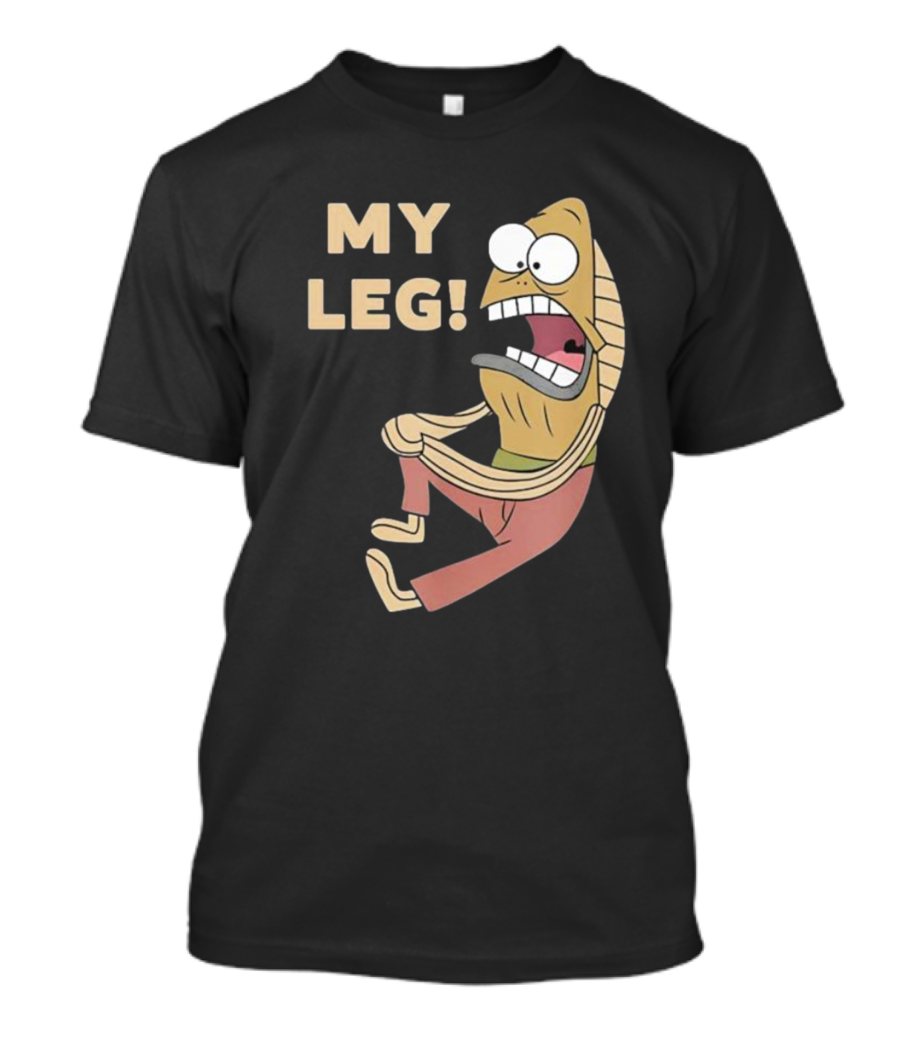 My Leg Mel Fred Fish Reference T-Shirt