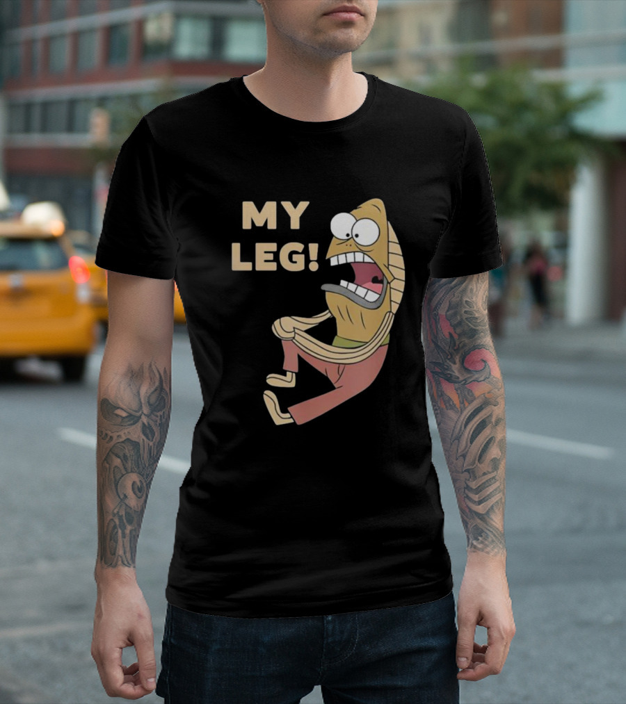 My Leg Mel Fred Fish Reference T-Shirt