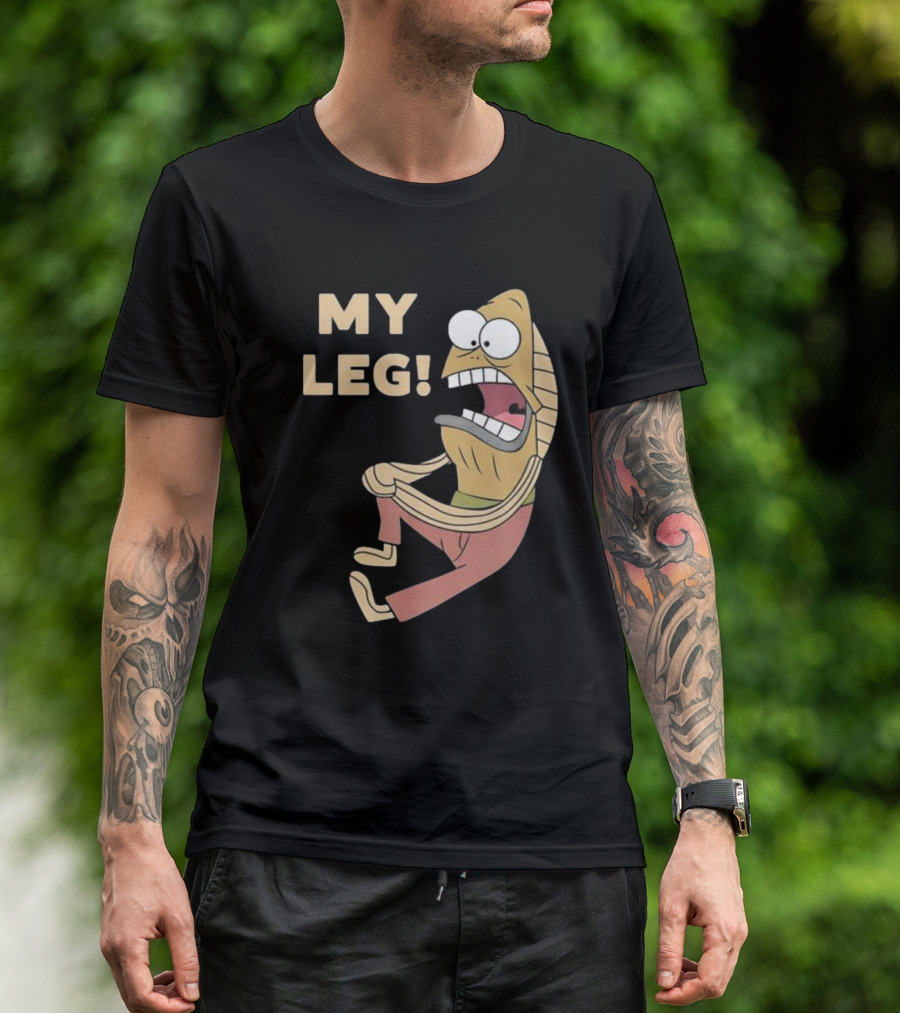 My Leg Mel Fred Fish Reference T-Shirt