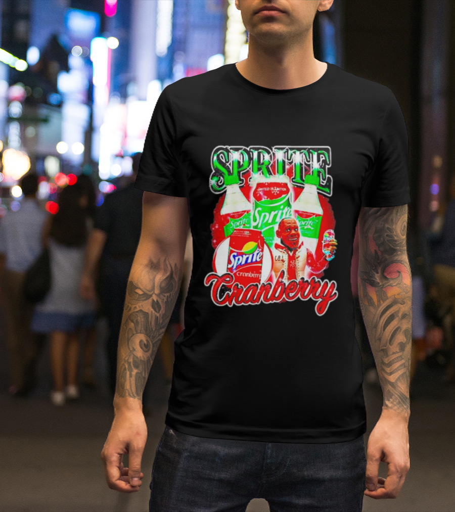 Sprite Cranberry Lebron James Cartoon T-Shirt