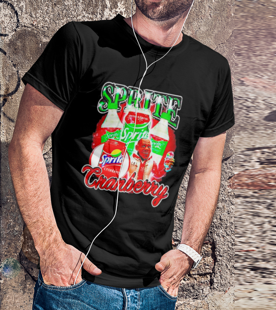 Sprite Cranberry Lebron James Cartoon T-Shirt