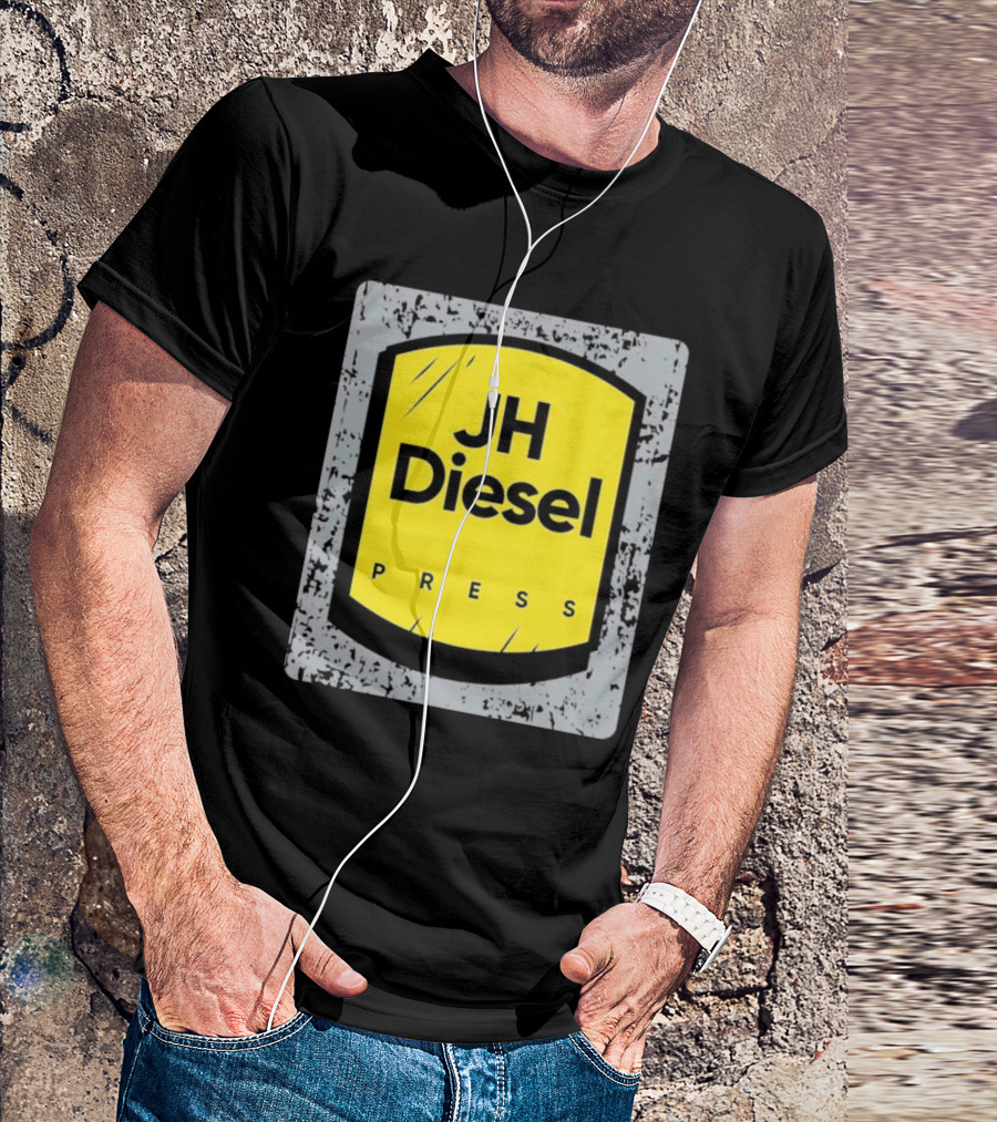 JH Diesel Press Yellow Emblem T-Shirt
