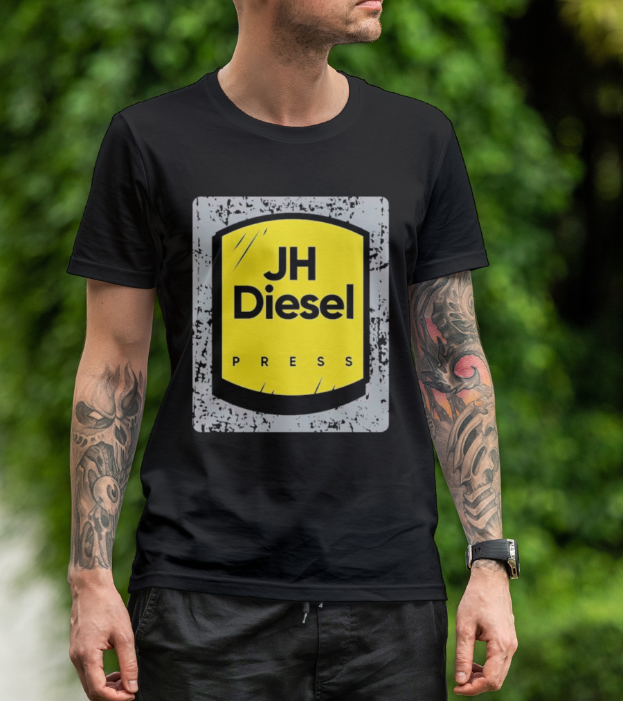 JH Diesel Press Yellow Emblem T-Shirt