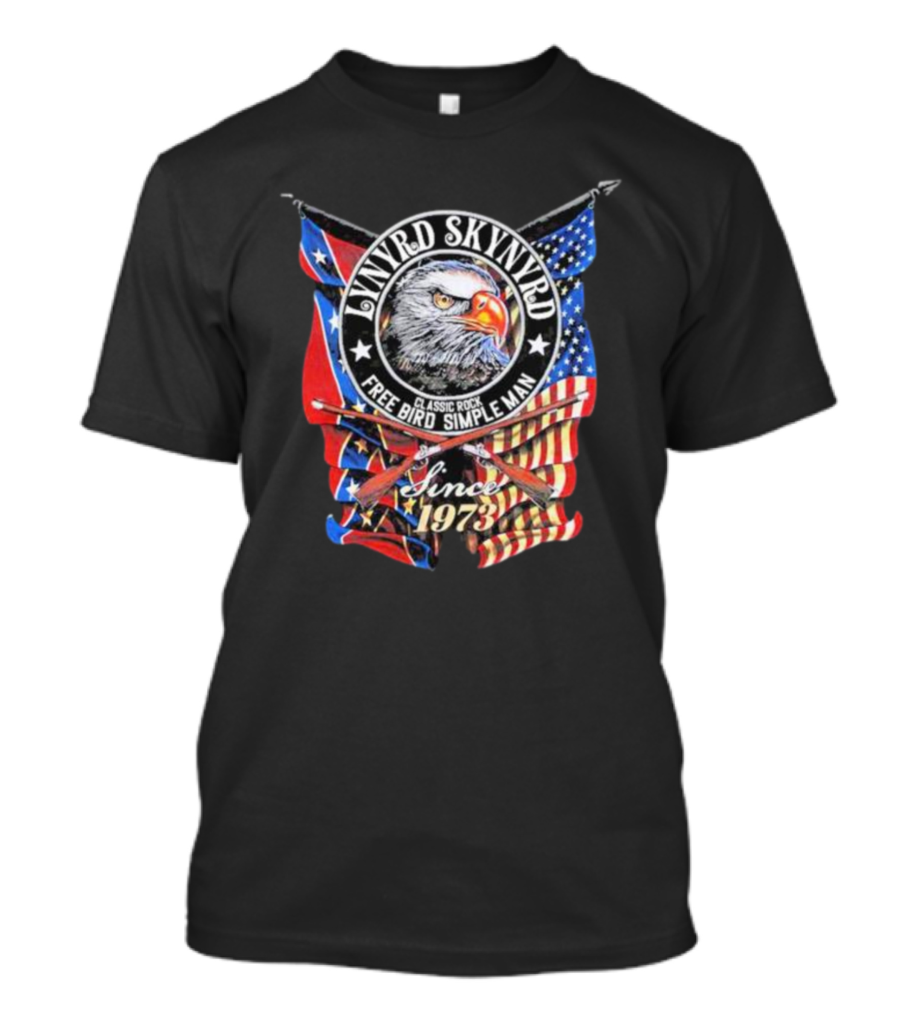 Lynyrd Skynyrd Eagle Free Bird Simple Man Classic Rock Since 1973 T-Shirt