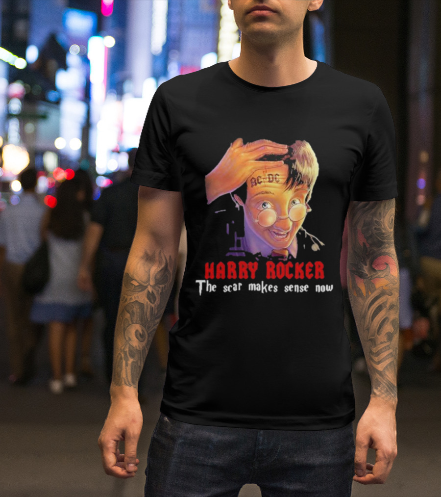 HARRY ROCKER AC-DC The Scar Makes Sense Now T-Shirt