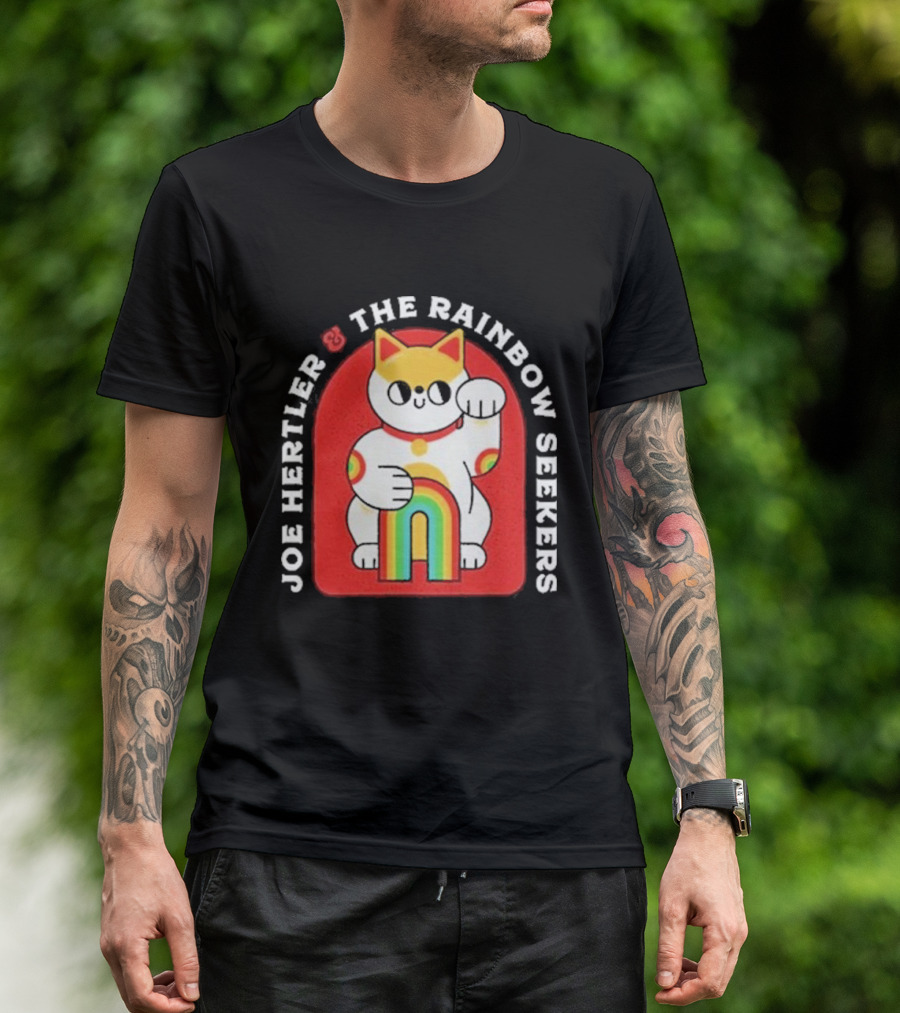 JOE HERTLER AND THE RAINBOW SEEKERS LUCKY CAT T-Shirt