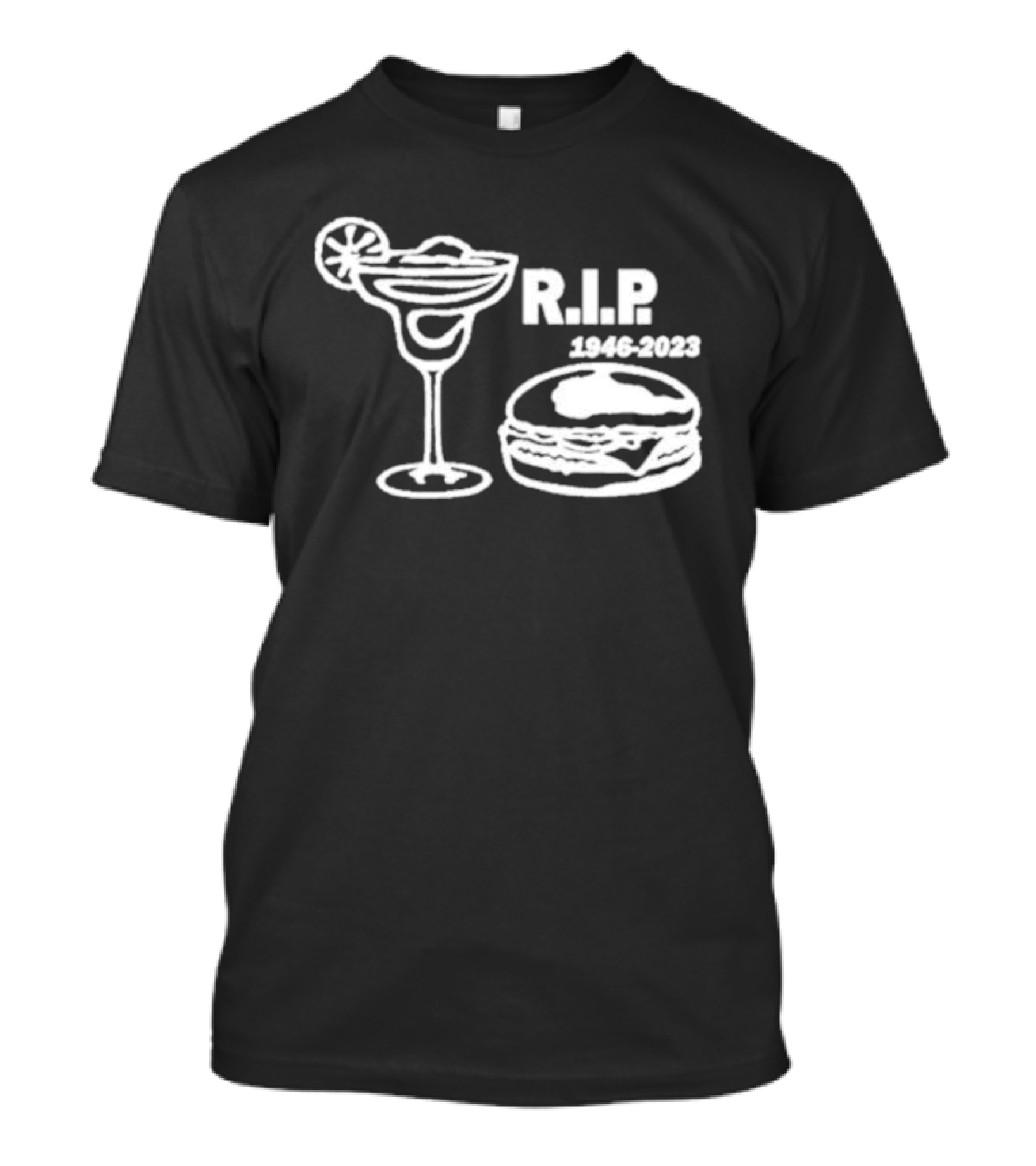 RIP Jimmy Buffett Margarita Cheeseburger Memorial 1946-2023 T-Shirt