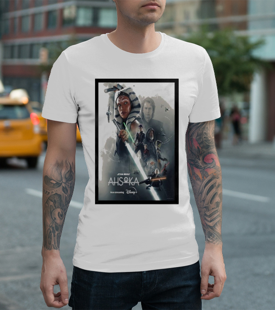 Star Wars Ahsoka Anakin Now Streaming Disney Plus T-Shirt