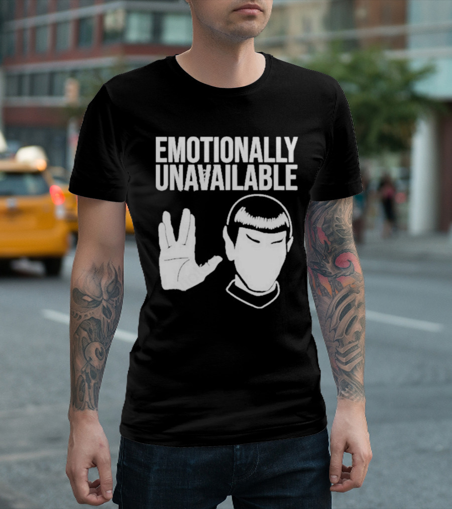 Emotionally Unavailable Star Trek Vulcan Gesture T-Shirt