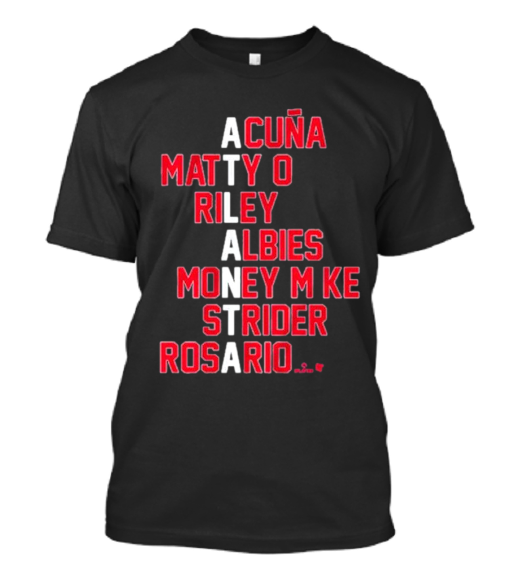 Atlanta Baseball Acuña Matty O Riley Albies Money Mike Strider Rosario T-Shirt