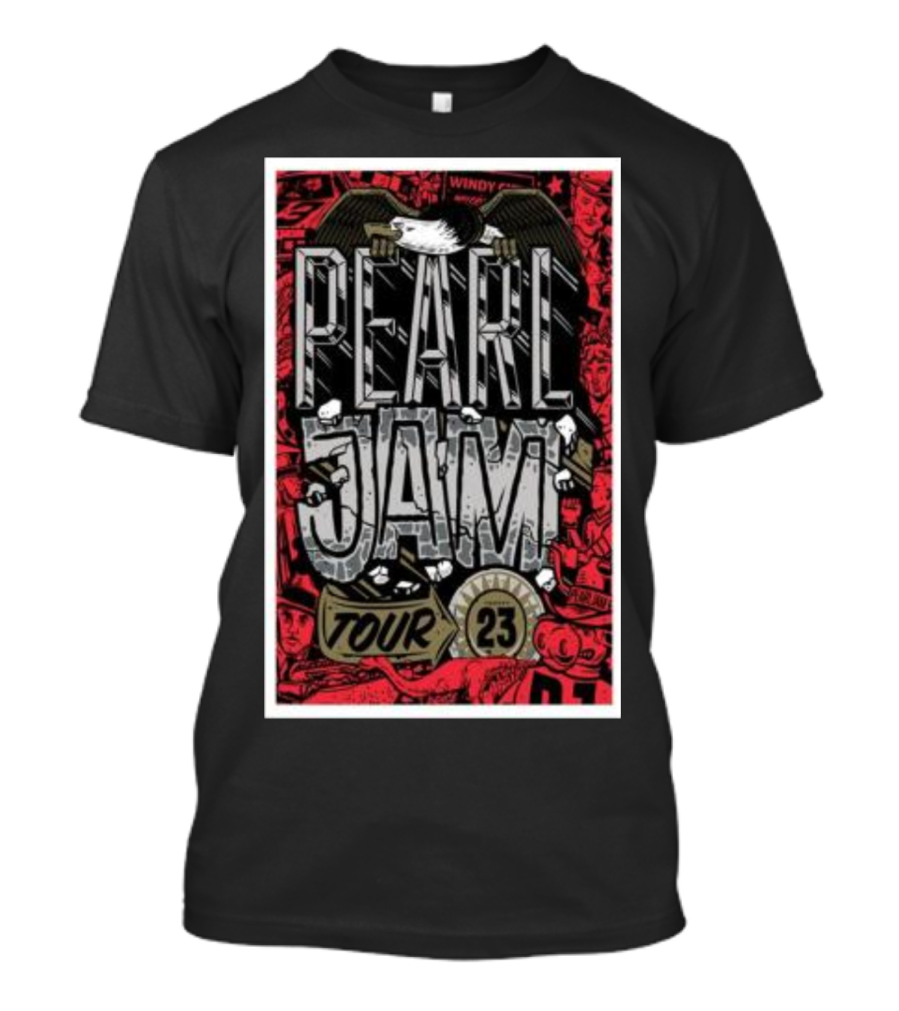 Pearl Jam Tour 23 Windy City Rock T-Shirt