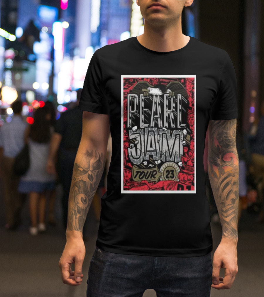 Pearl Jam Tour 23 Windy City Rock T-Shirt