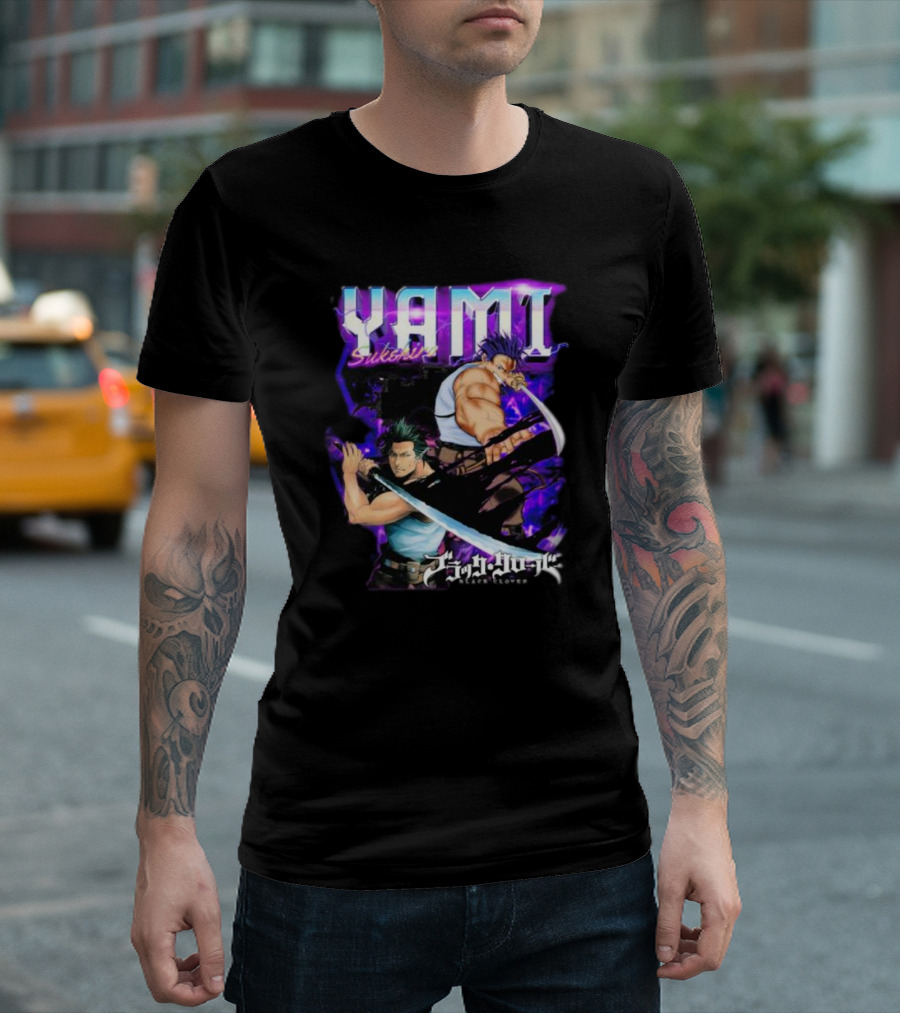 Yami Sukehiro Black Clover Dual Sword Epic Darkness T-Shirt