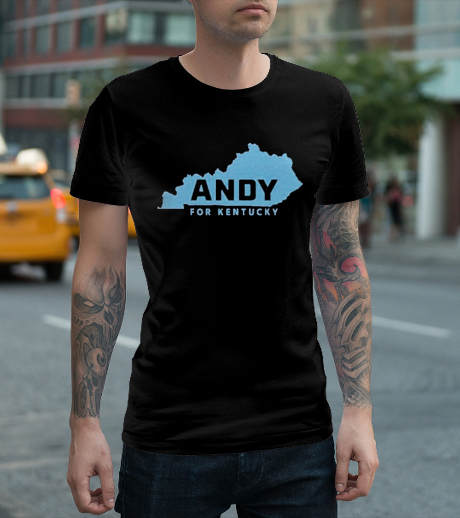 Andy For Kentucky Blue Map Campaign T-Shirt