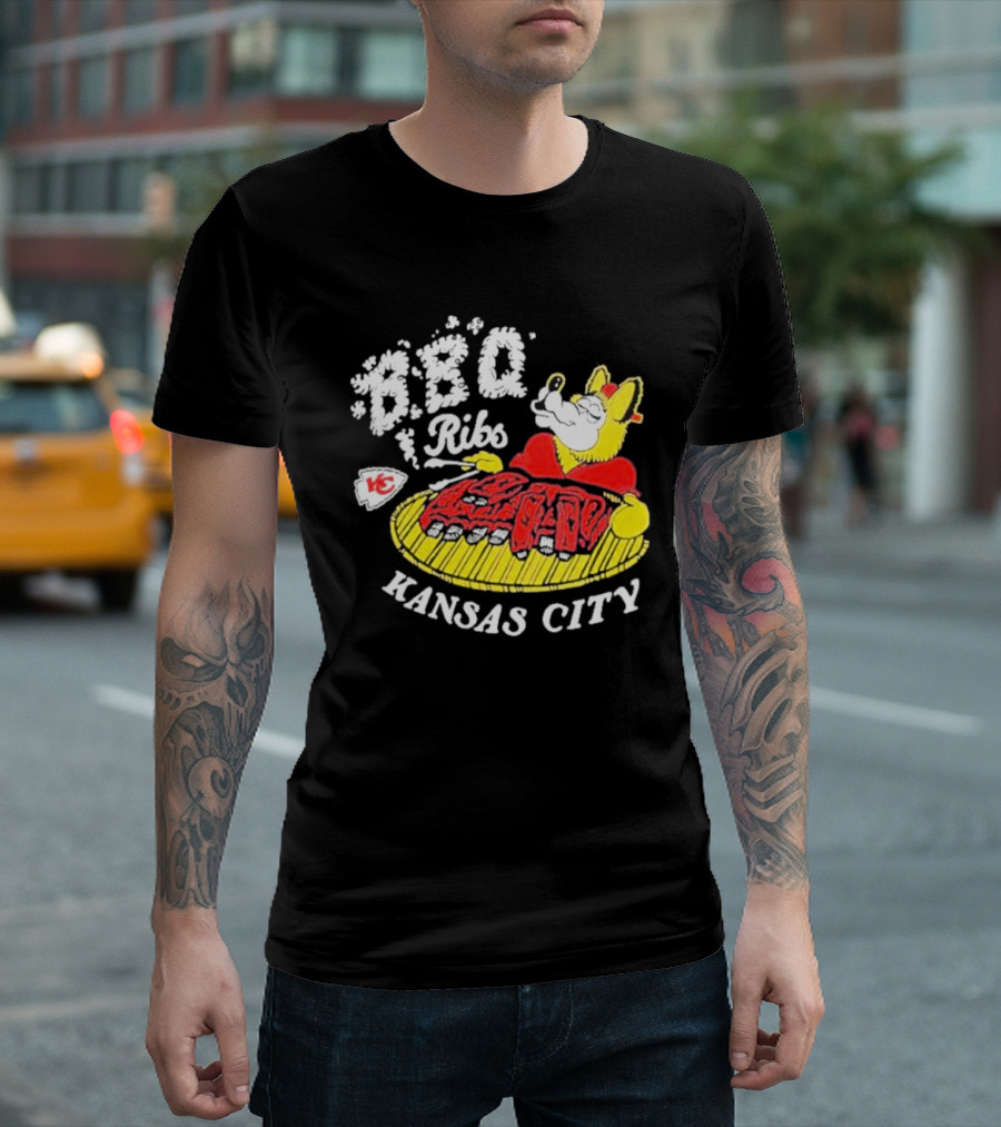 BBQ Ribs Kansas City Chiefs BBQ Dog Kansas City T-Shirt