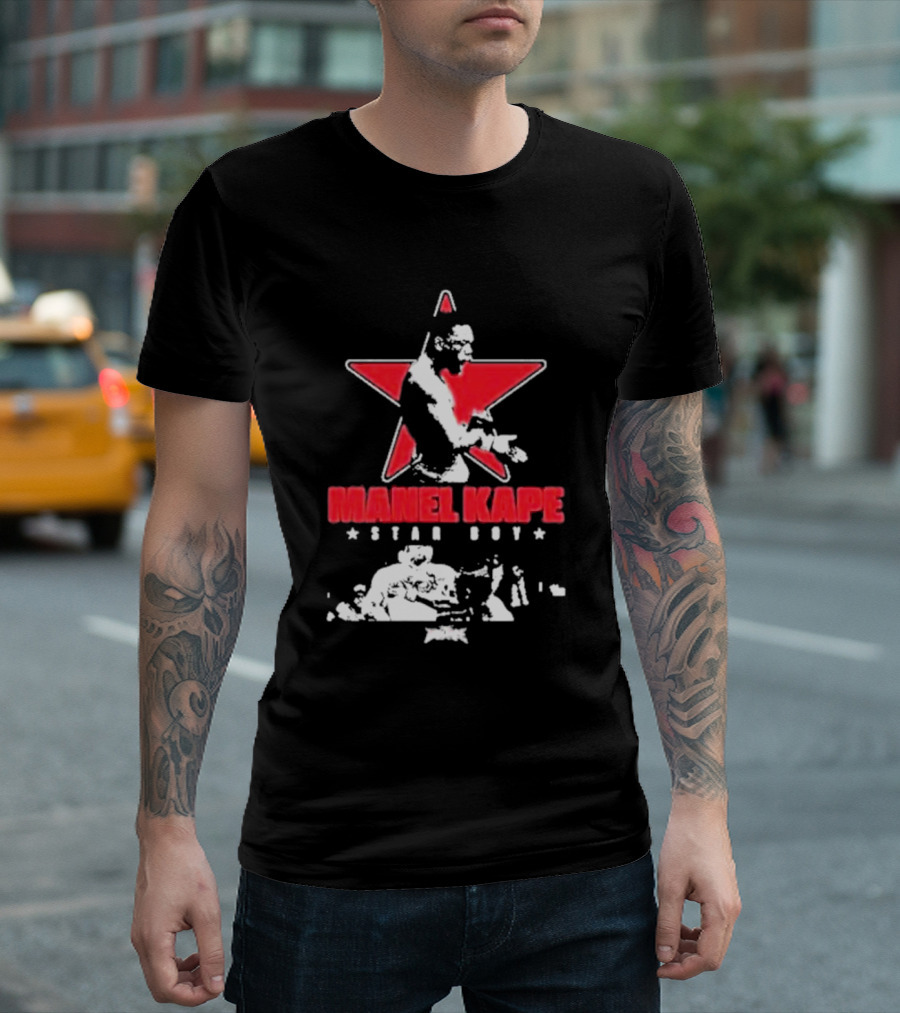 Manel Kape Star Boy Full Violence Red Star Iconography T-Shirt